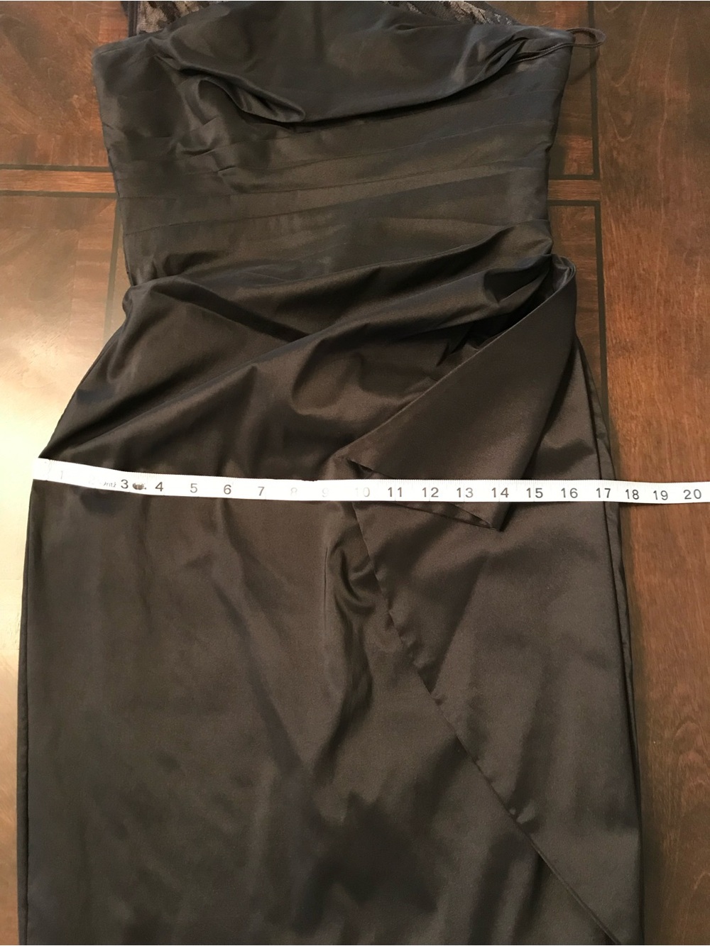 Retro Vintage Style One Shoulder Asymmetrical Sarong Wiggle Cocktail Dress Sz 6 - Picture 9 of 10